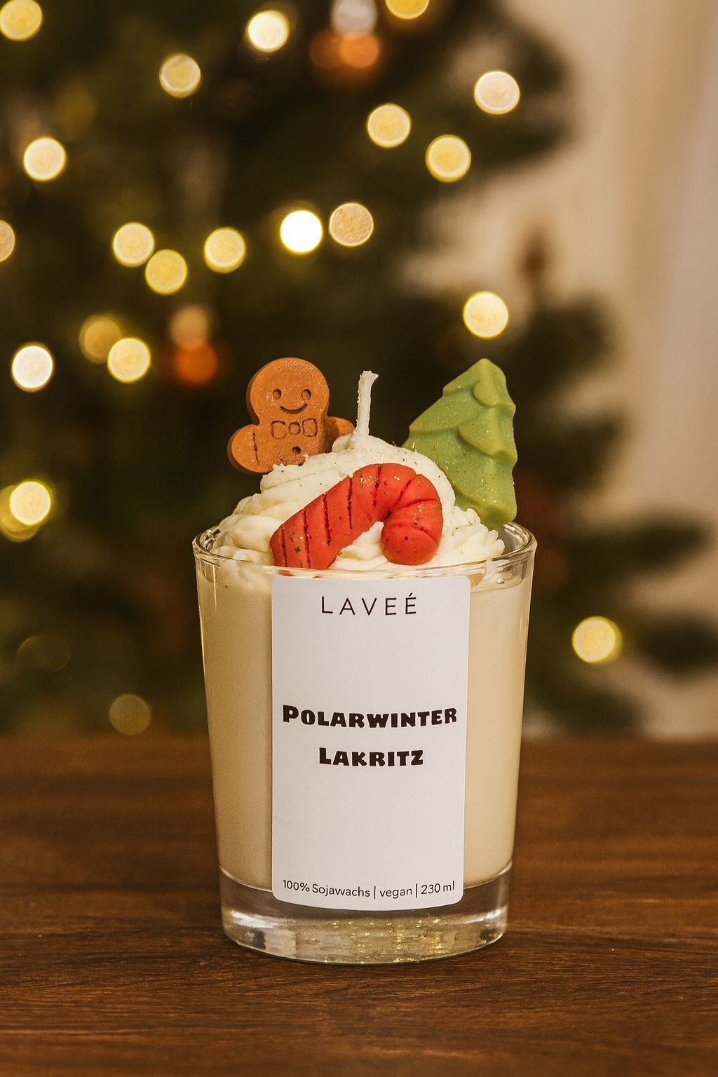 Weihnachtskerze „Polarwinter Lakritz“ | 230 ml